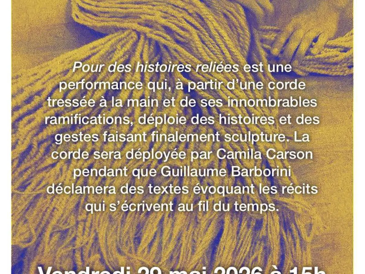 Performance 'Pour des histoires reliées'