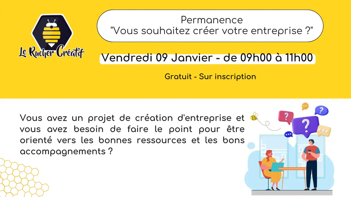 Permanence Vous souhaitez créer votre entreprise ?