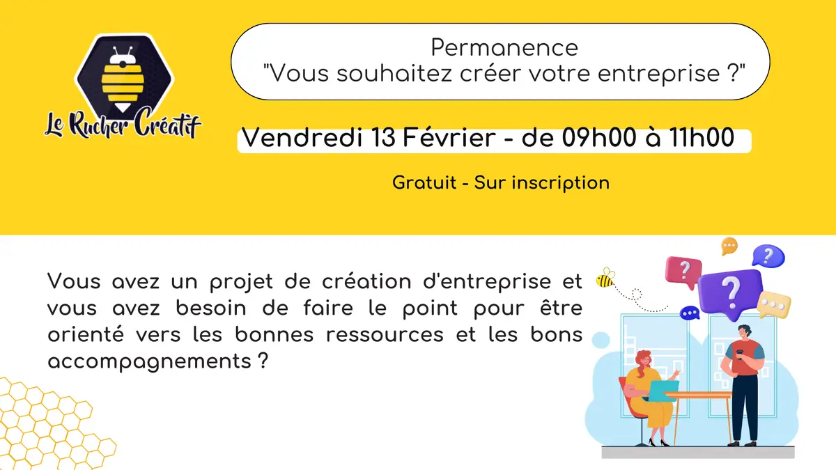 Permanence Vous souhaitez créer votre entreprise ?