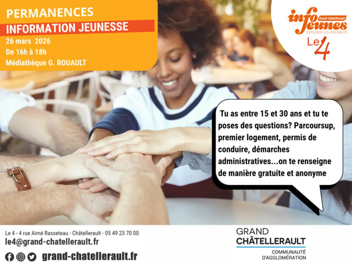 Permanences Info Jeunesse à la Médiathèque Rouault