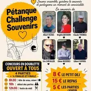 Pétanque challenge souvenir