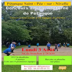 Pétanque : Concours amical nocturne de Pétanque