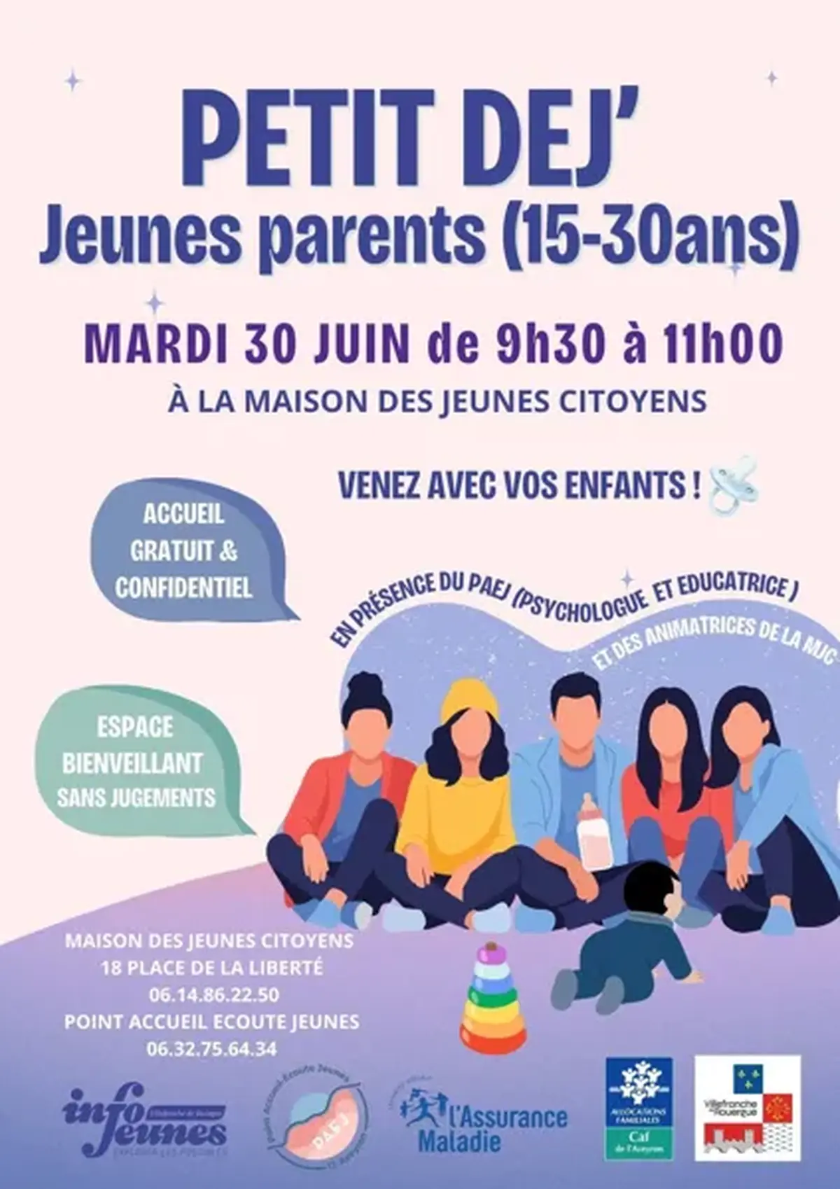 Petit déj jeunes parents