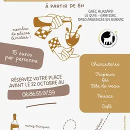 Petit déjeuner à la Ferme Gaec Alazard