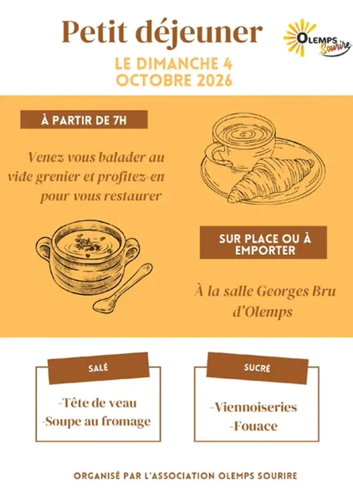 Petit déjeuner salé sucré