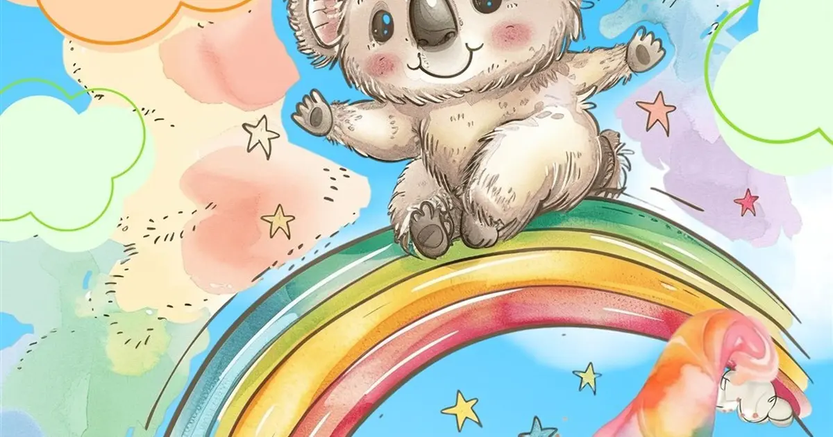 Petit Koala et Monsieur Arc-en-ciel