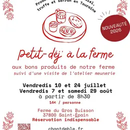 Petits déjeuners à la ferme