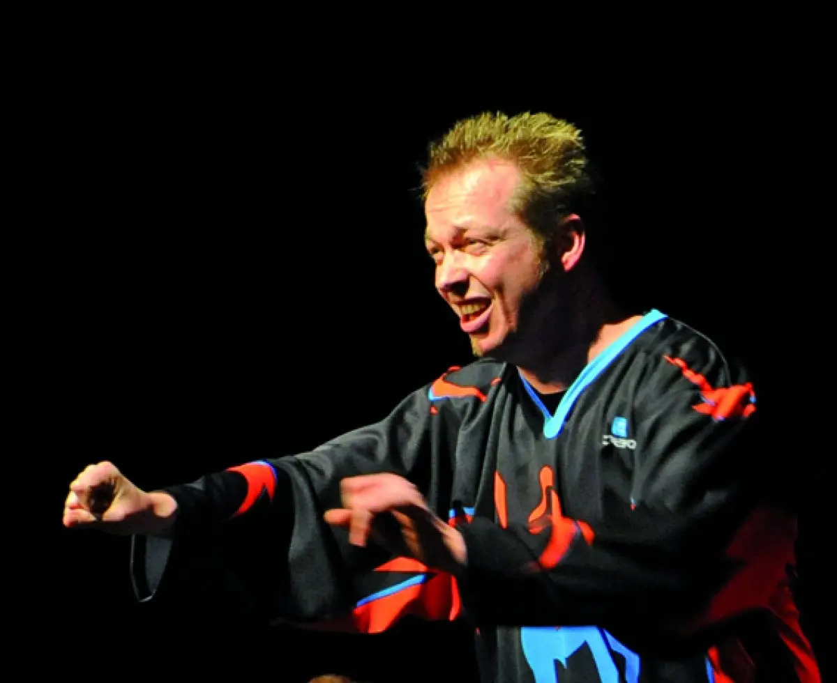 Philippe Meyer, comédien au sein de l'Athila à Saint-Louis