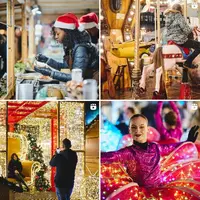 Un aperçu de l'ambiance du Marché de Noël de La Défense &copy; capture d'écran Instagram @xmasparisladefense
