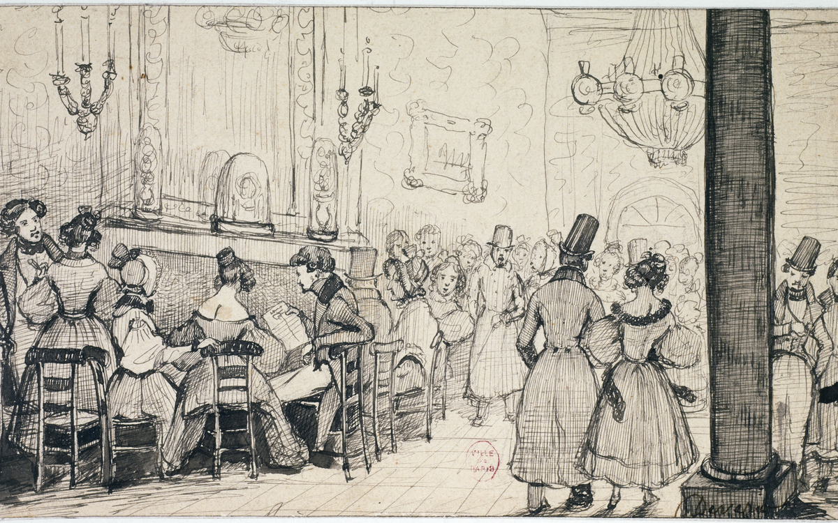 Achille Devéria, Scène de salon, Musée Carnavalet