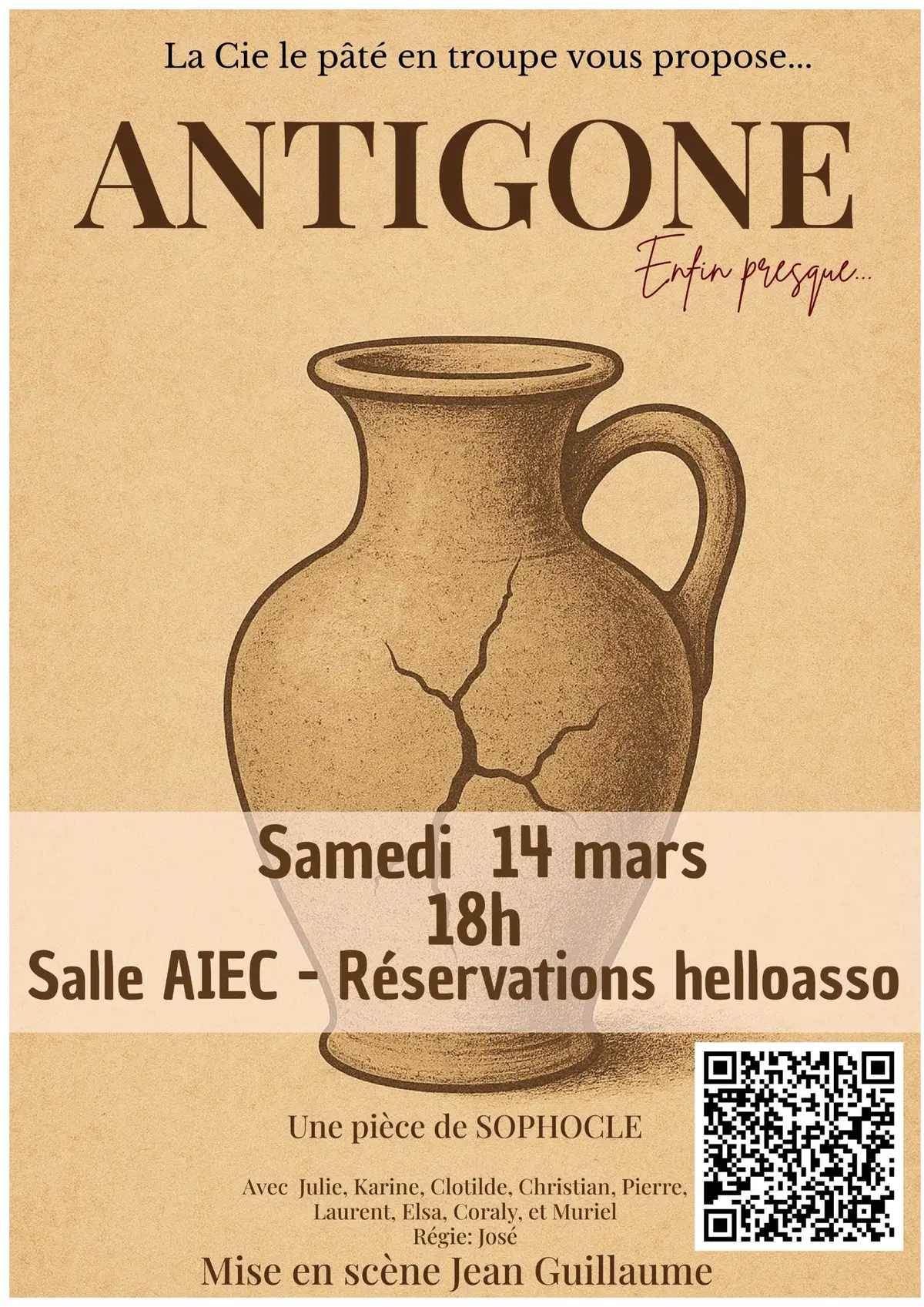 Pièce de théâtre “Antigone, enfin presque”