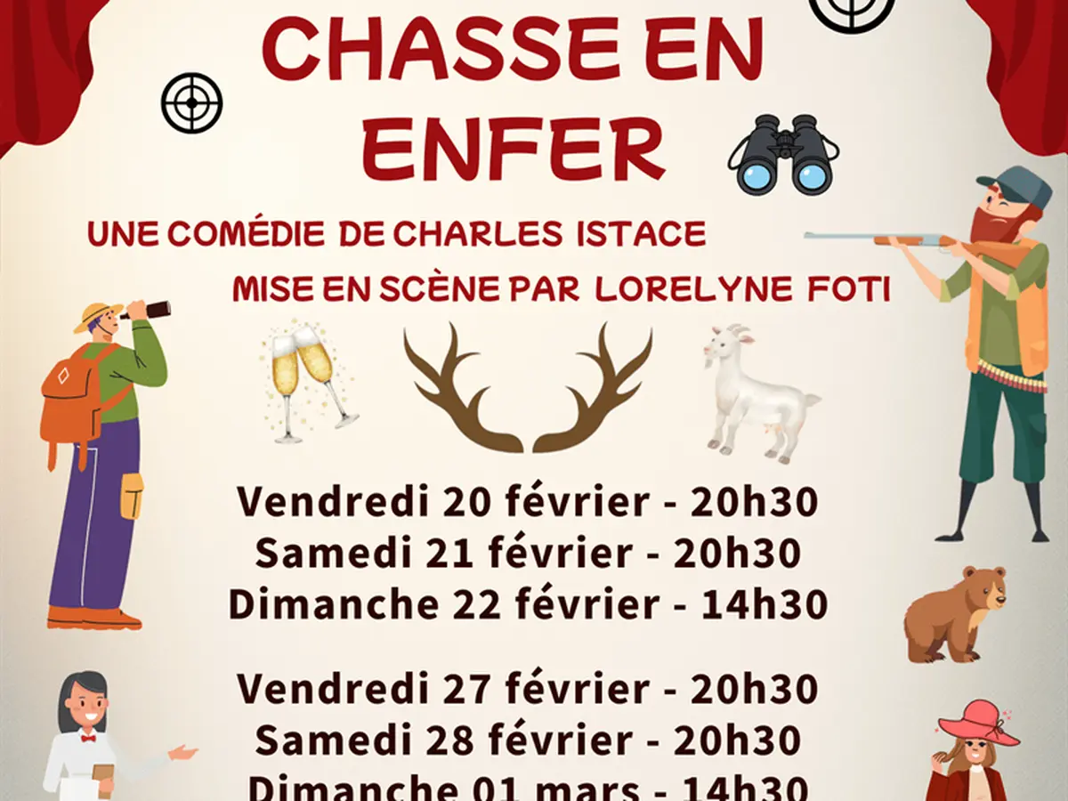 Pièce de théatre 'Chasse en enfer'