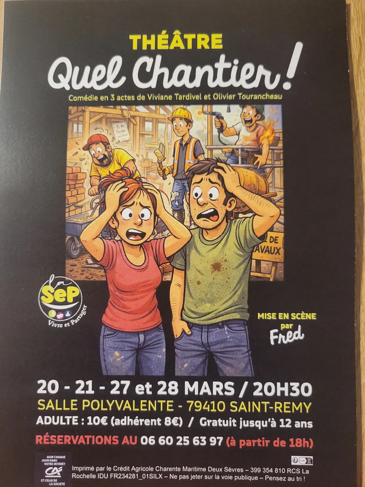 Pièce de théâtre des Tapatoutvus à Saint-Rémy