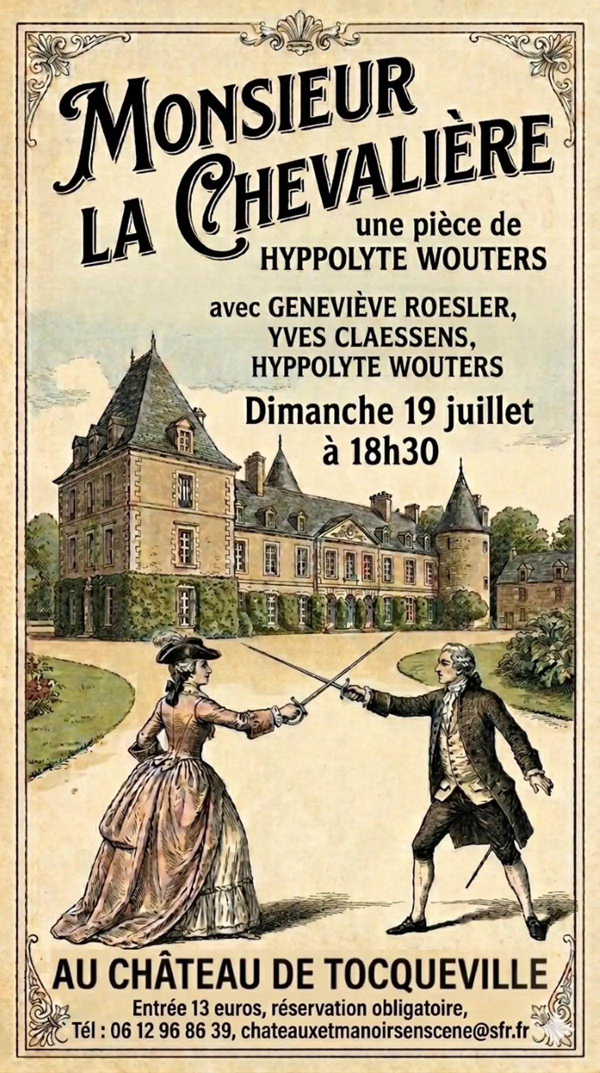 Pièce de théâtre Monsieur la Chevaliére