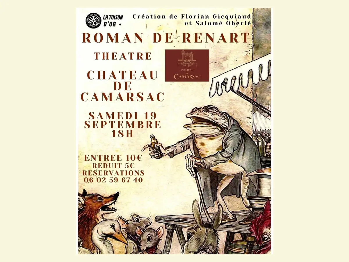 Pièce de théâtre Roman de Renart au Château de Camarsac