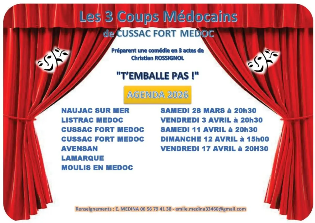 Pièce de théâtre T'emballe pas !