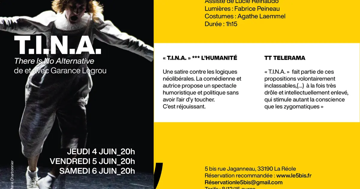 Pièce de théâtre : T.I.N.A