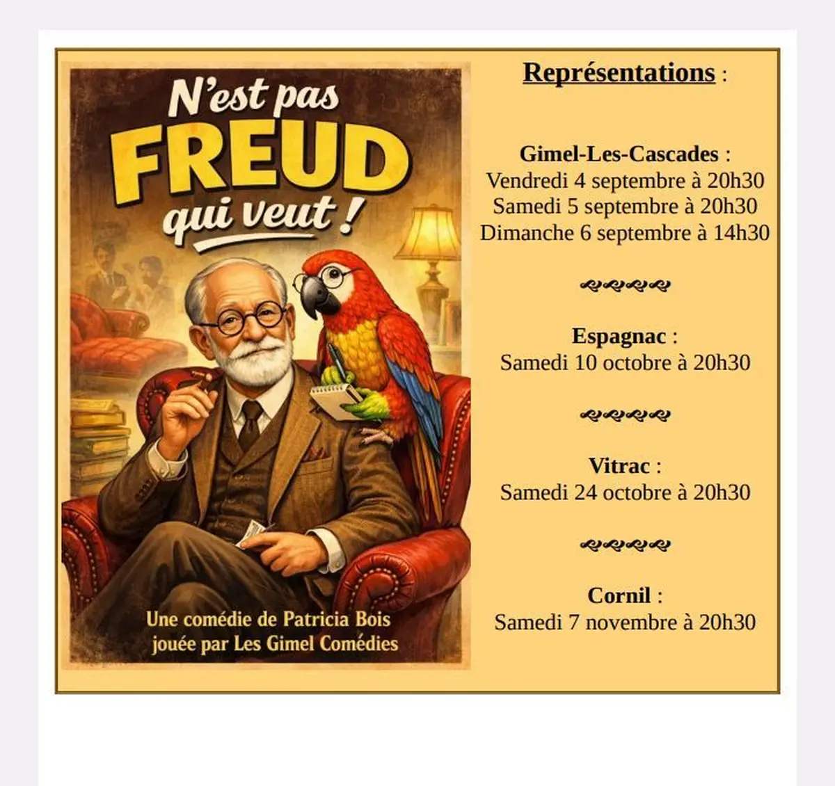 Pièce : N'est pas Freud qui veut