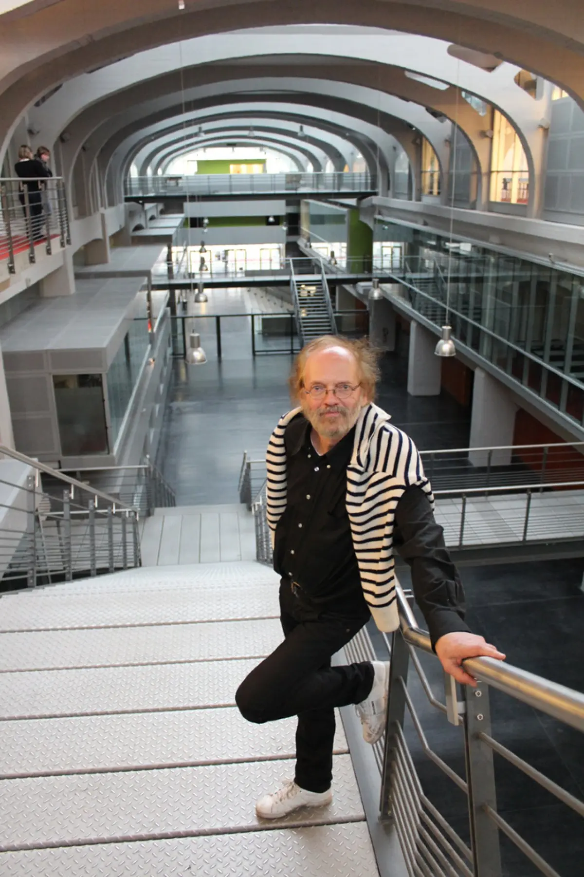 Pierre Fluck sur le site reconverti de la Fonderie