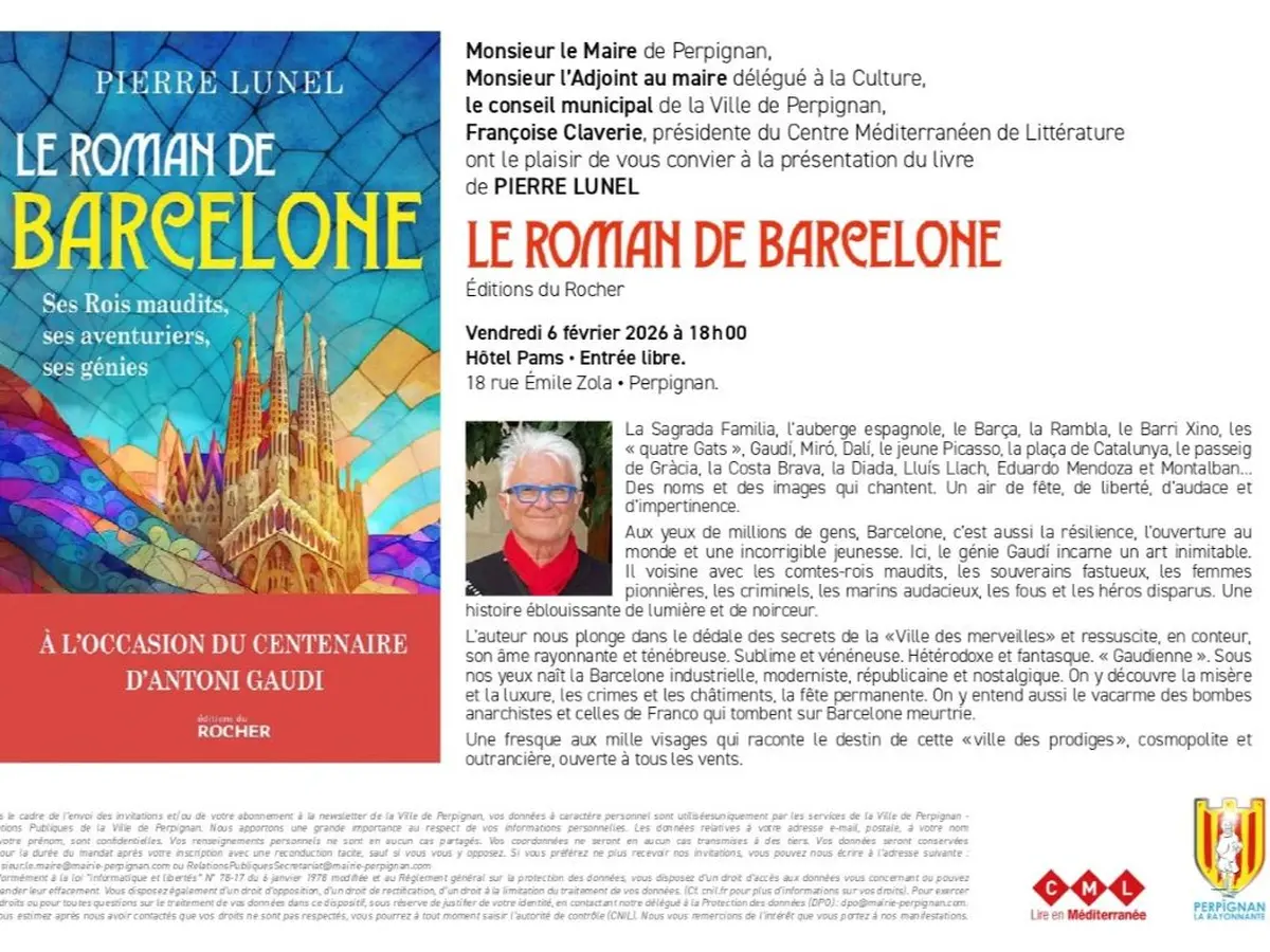 Pierre Lunel Présente Son Livre Le Roman De Barcelone