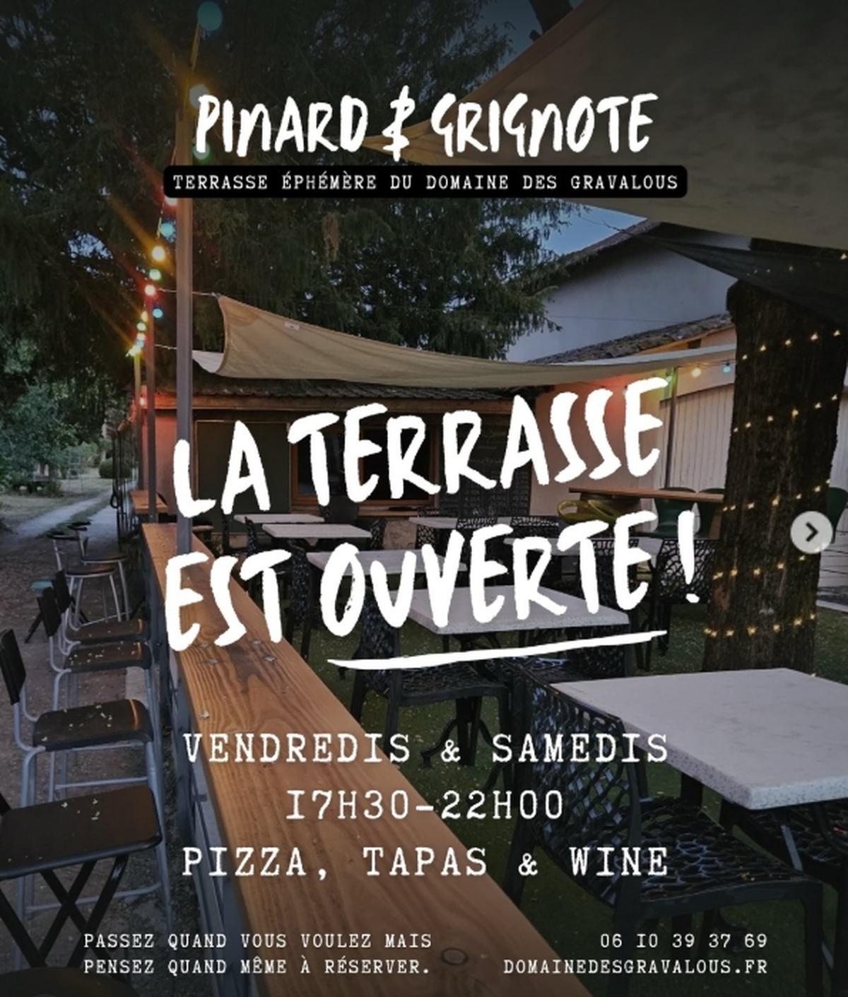 Pinard et Grignote au domaine des Gravalous