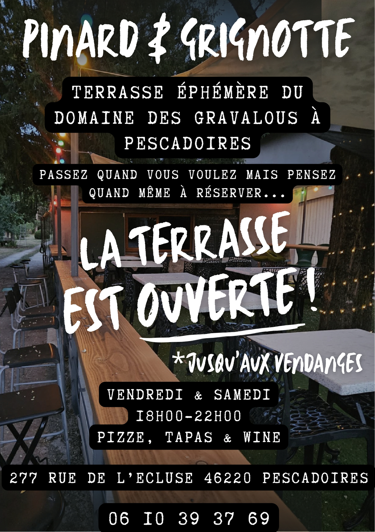 Pinard & grignotte au domaine des Gravalous