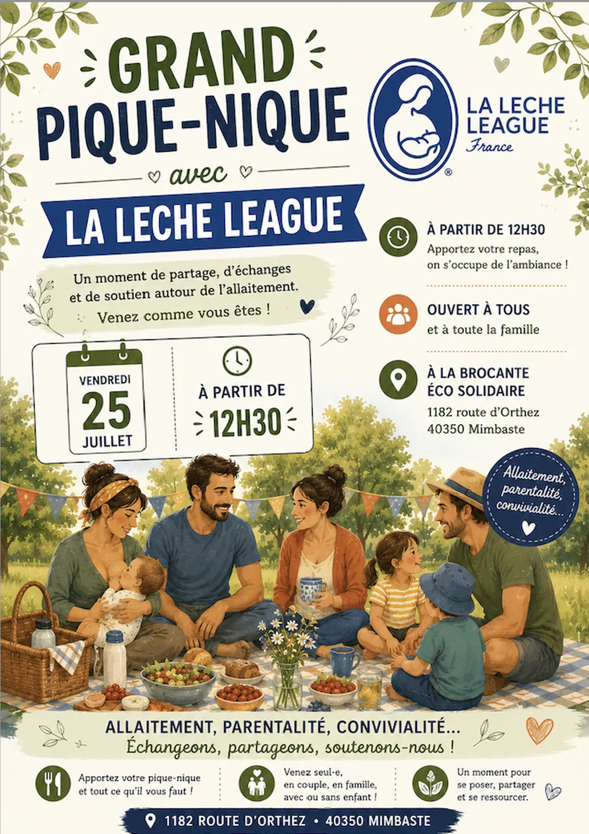 Pique-nique avec la leche league