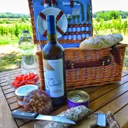 Pique-nique dans les vignes au Château Hostens-Picant