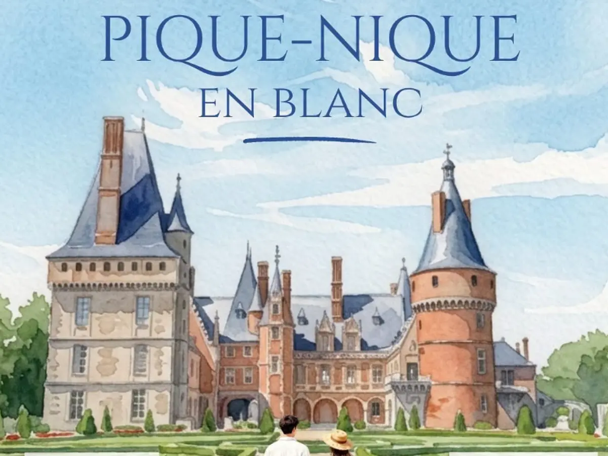 Pique-nique en blanc au Château de Maintenon