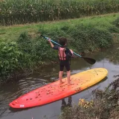 Pique nique et Paddle sur le canal du Moulin de Sabathier (64)