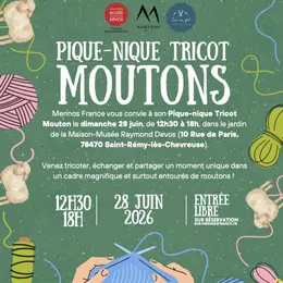 Pique-nique Tricot et moutons mérinos à la Maison-Musée Raymond Devos de Saint-Rémy-lès-Chevreuse