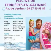 Piscine de Ferrières : horaires d'ouverture