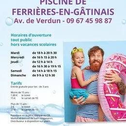 Piscine de Ferrières : horaires d'ouverture