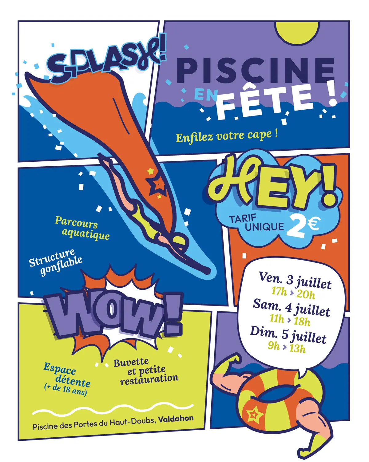 Piscine en fête