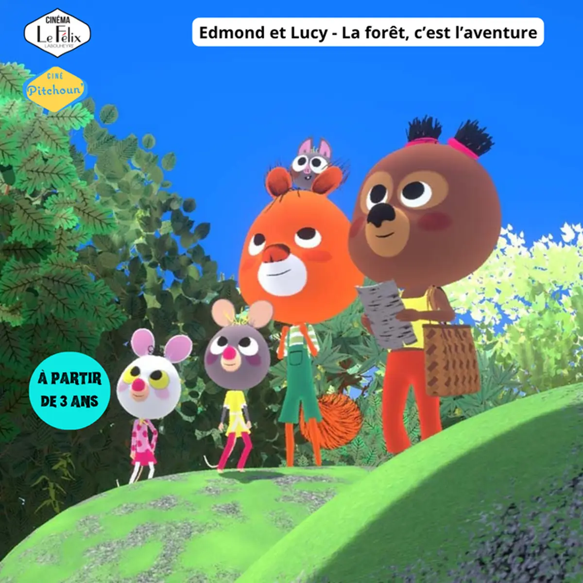Pitchoun - Edmond et Lucy : la forêt c'est l'aventure