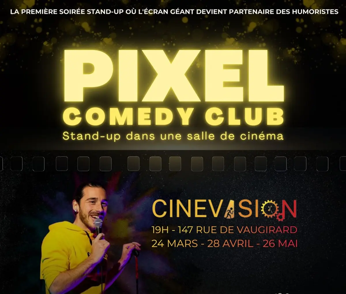 Pixel Comedy Club - Stand up avec l'écran de cinéma