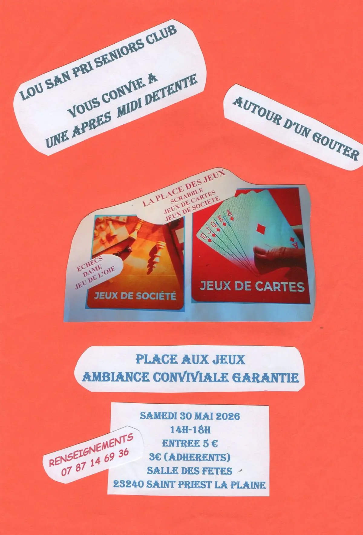 Place des jeux - Après-midi détente