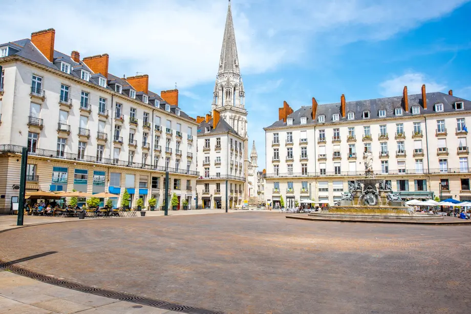 Place Royale et fontaine &agrave; Nantes