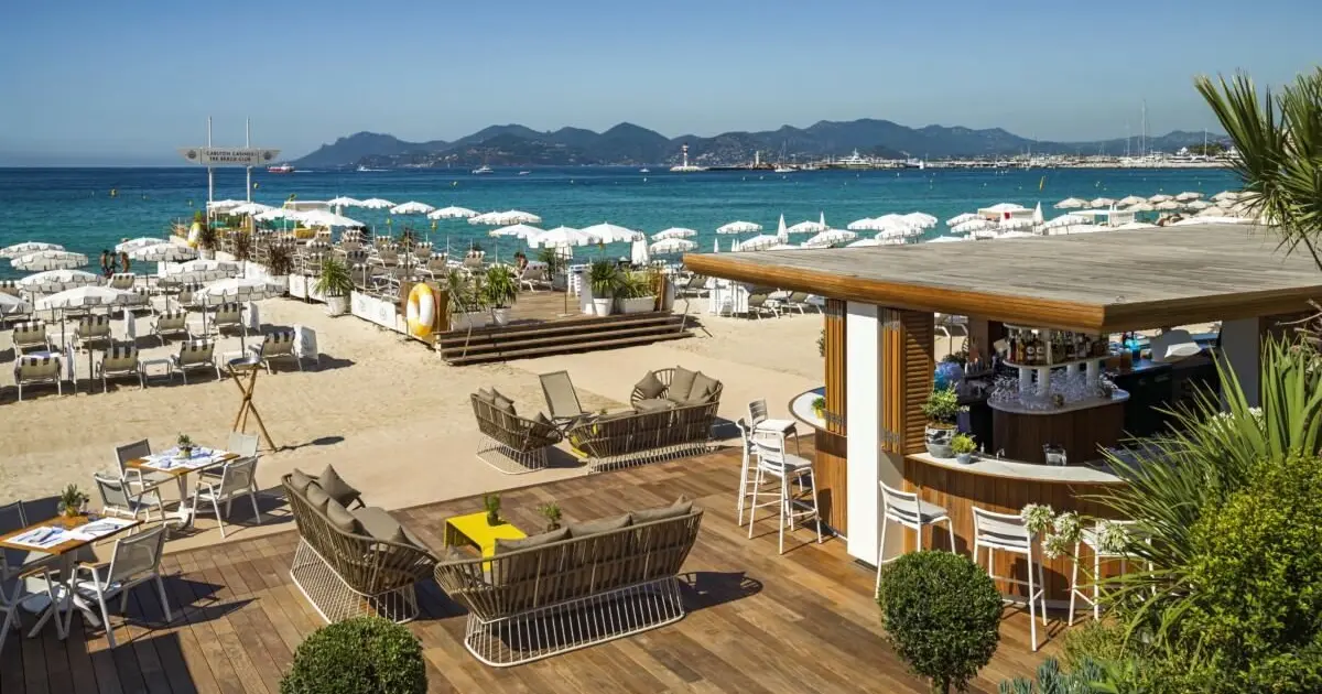 Plage de l'Hôtel Carlton