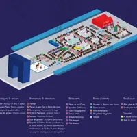 Le plan du Marché de Noël de La Défense DR