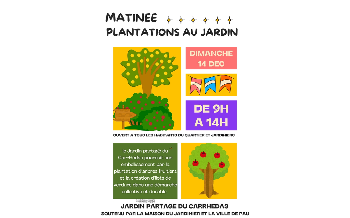 Plantations au jardin !