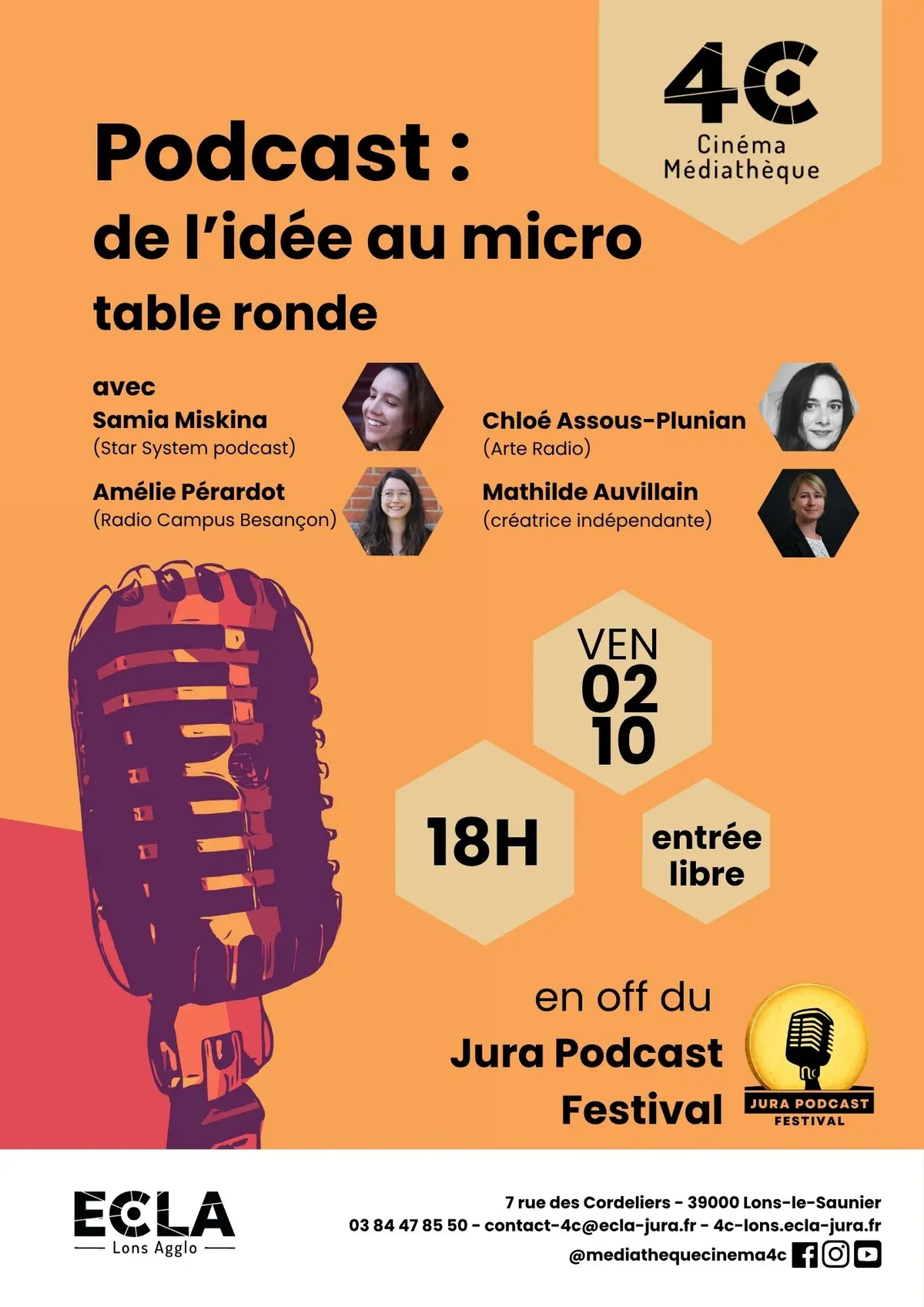 Podcast : de l'idée au micro - table ronde