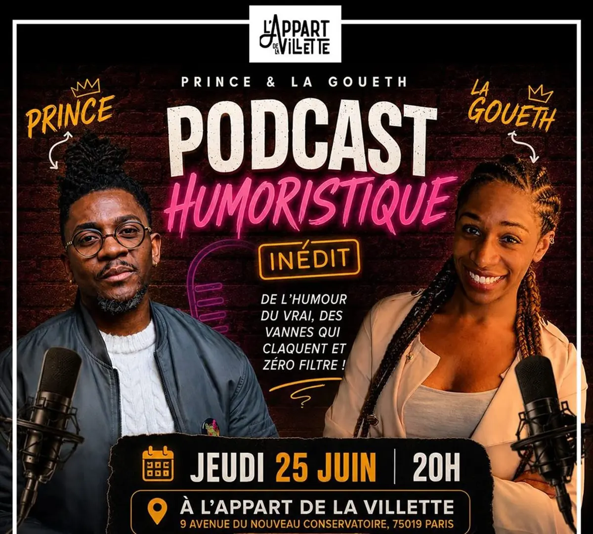Podcast Humoristique en live