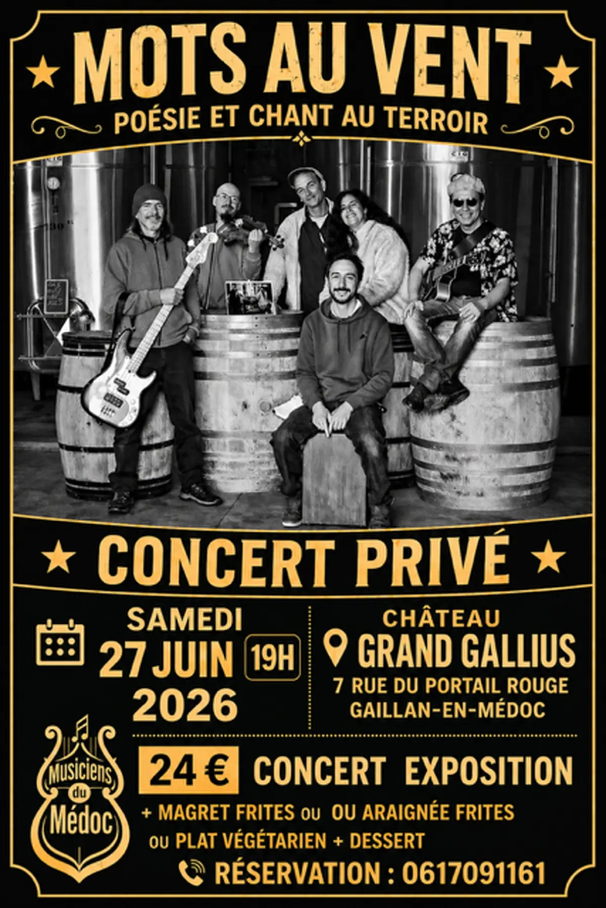 Poésie et chant du Terroir au Château Grand Gallius