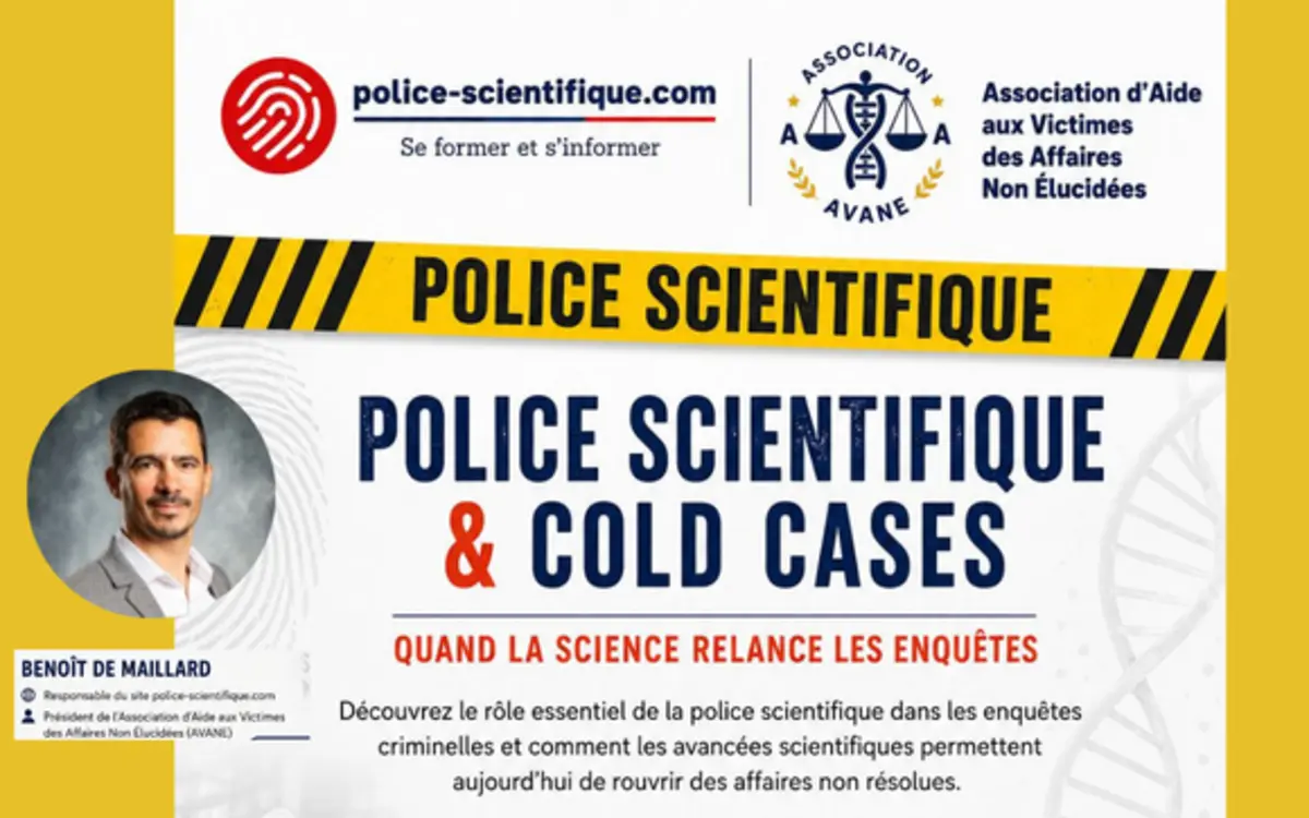 Police scientifique et cold case! | Conférence de Benoît de Maillard