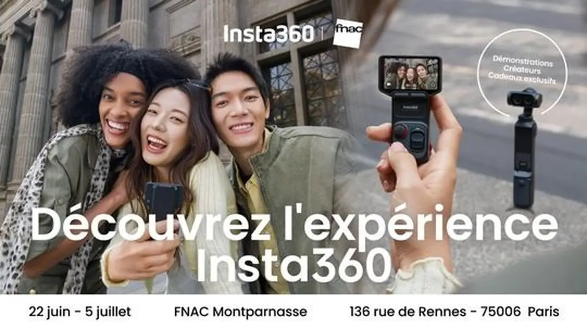 Pop-Up Store Insta360 à la Fnac Montparnasse de Paris