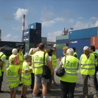 Une visite guidée du Port d'Ottmarsheim &copy; Port d'Ottmarsheim