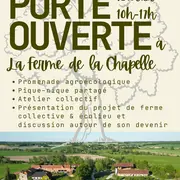 Porte ouverte à la ferme de la chapelle