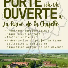 Porte ouverte à la ferme de la chapelle