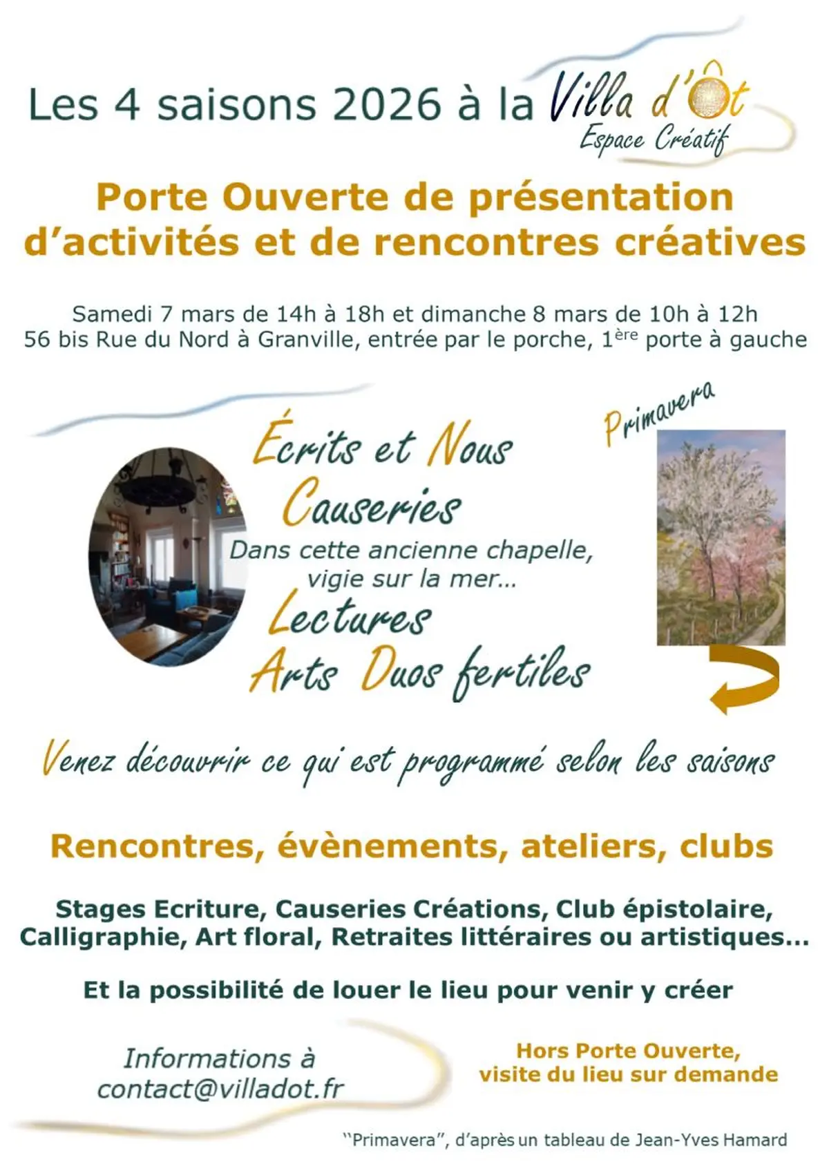 Porte ouverte à la Villa d'ÔT